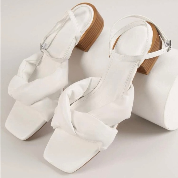White sandals
